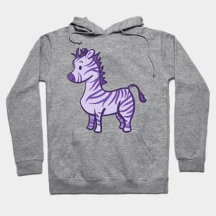 Cute Purple Zebra Hoodie